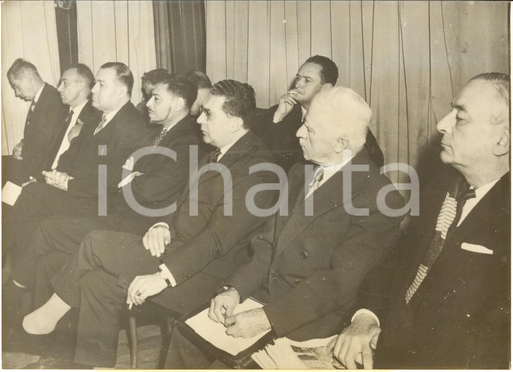 1960 VINCENNES Colloque sur l'Algérie - Philippe MARÇAIS Marc LAURIOL Photo