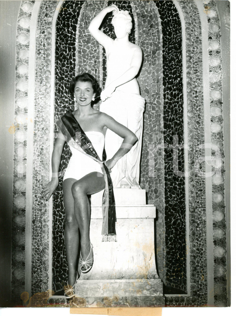 1953 BERLIN Portrait of Miss GERMANY Christel SCHACK *Photo 15x20 cm