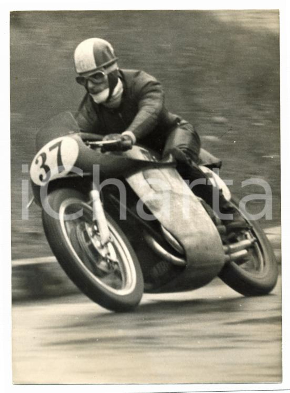 1957 IMOLA Coppa d'oro SHELL Umberto MASETTI durante la gara *Foto 13x18 cm