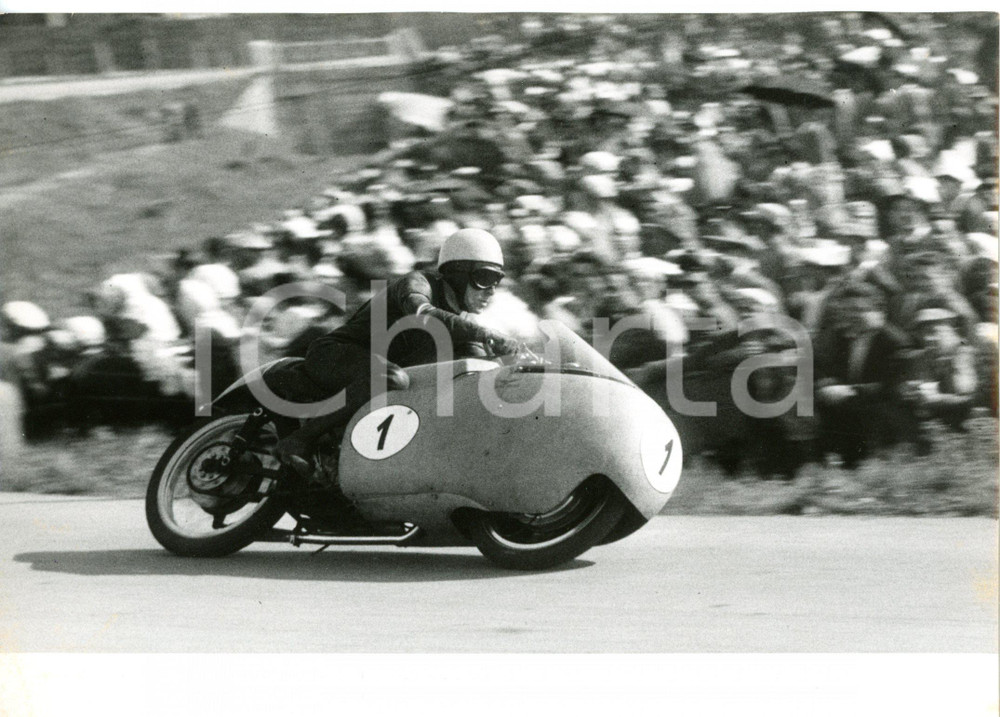 1955 IMOLA Coppa d'Oro Shell - Ken KAVANAGH durante la gara *Foto 18x13 cm