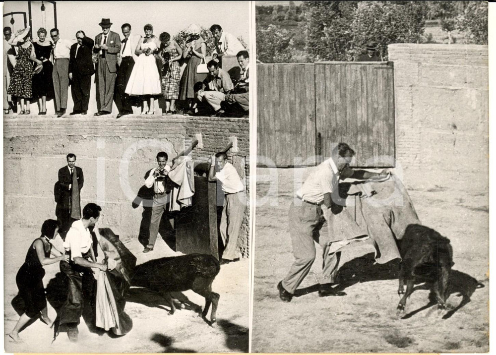 1953 CASTELLO DI HIGARES (ESPANA) Gary COOPER in veste di torero *Foto 18x13