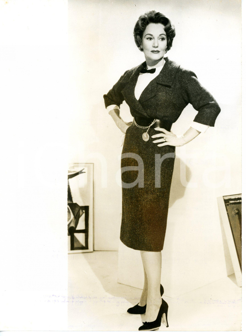 1959 CINEMA "The battle of the sexes" - Constance CUMMINGS portrait *Photo 15x20