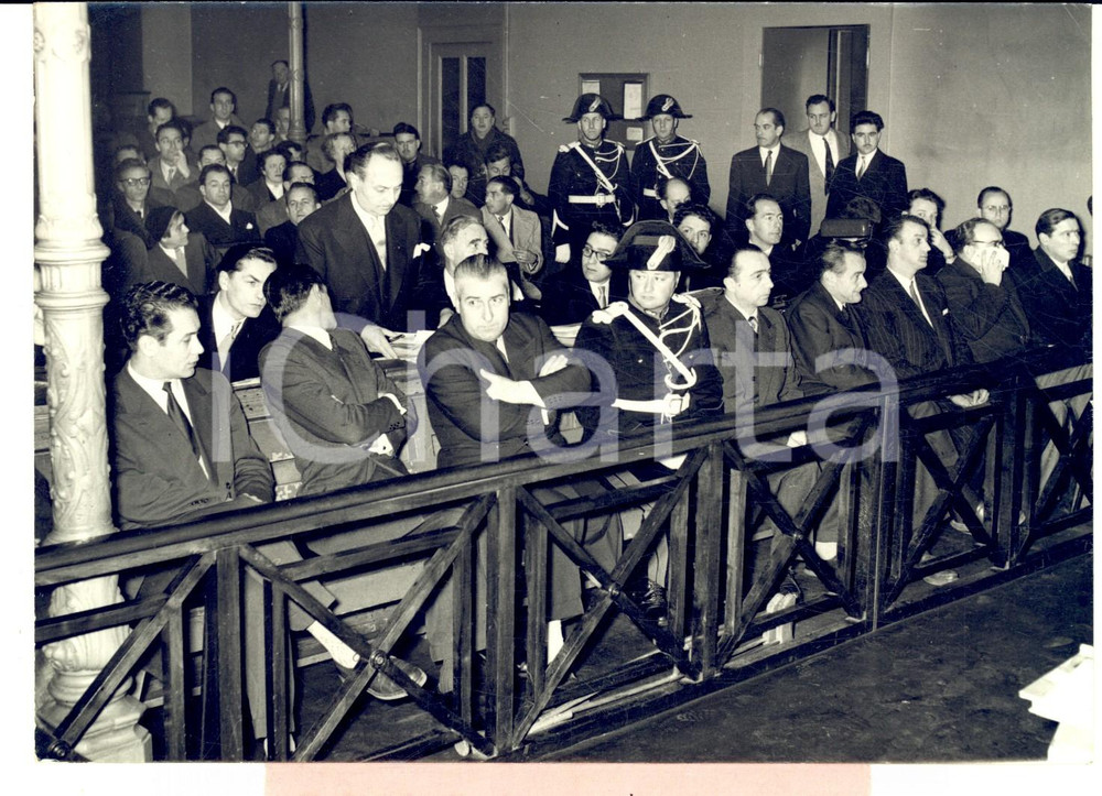 1954 Tribunale di GINEVRA Processo alla banda LUGON - MOUNIR *Foto 18x13 cm
