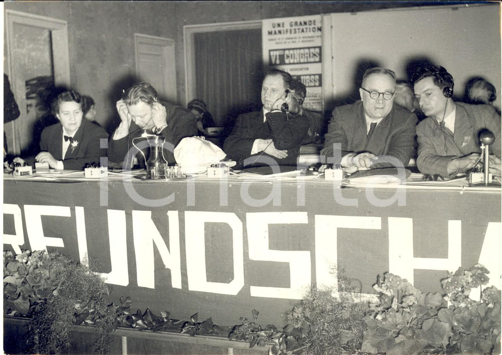 1954 NEUCHATEL Kongress der Gesellschaft Schweiz-Sowjetunion - Photo 18x13 cm
