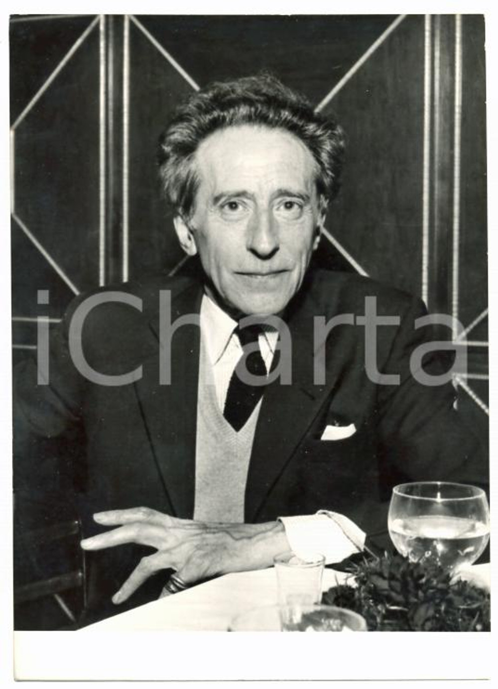 1955 ca FRANCIA Ritratto di Jean COCTEAU *Foto 13x18 cm
