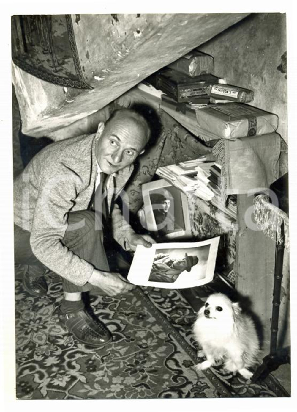 1958 TORINO Alberto COLLO mostra suoi ritratti giovanili *Foto 13x18 cm