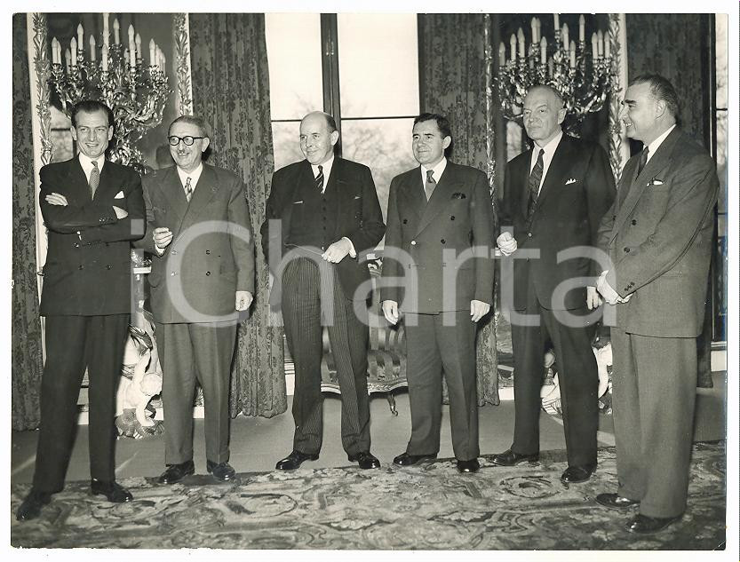 1956 LONDON ONU disarmament talks - Anthony NUTTING Jules MOCH Norman ROBERTSON