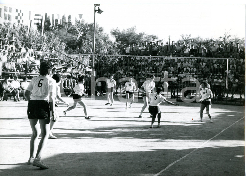 1955 ca PALERMO Torneo Pallavolo - Fase dell'incontro PALERMO-MINELLI MODENA