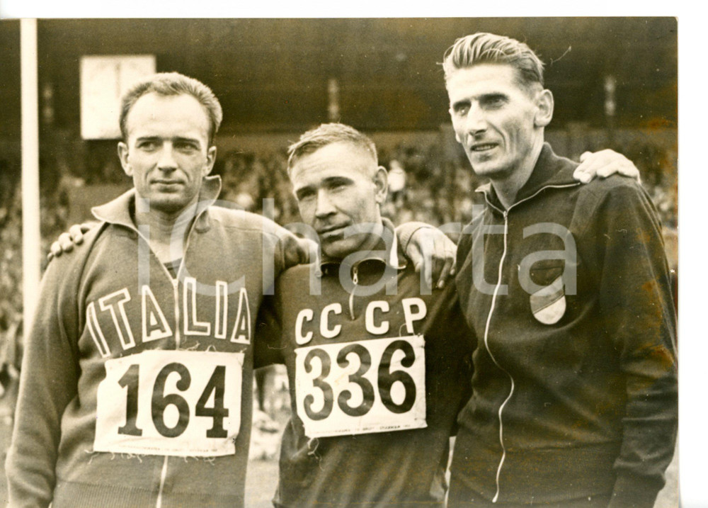 1958 STOCCOLMA Marcia 50 km - Abdon PAMICH - Max WEBER - Evgenij MASKINSKOV