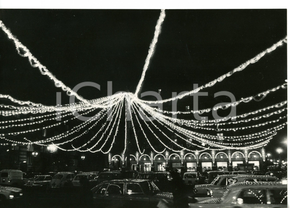 Natale 1970 PARIS Palais-Royal illuminato a festa *Foto 18x13 cm