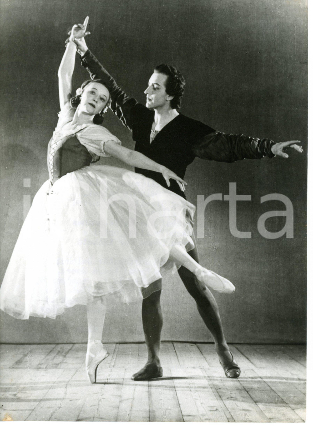 1956 LONDON Opera House - Galina ULANOVA dancing "Giselle" with Yuri ZHDANOV 