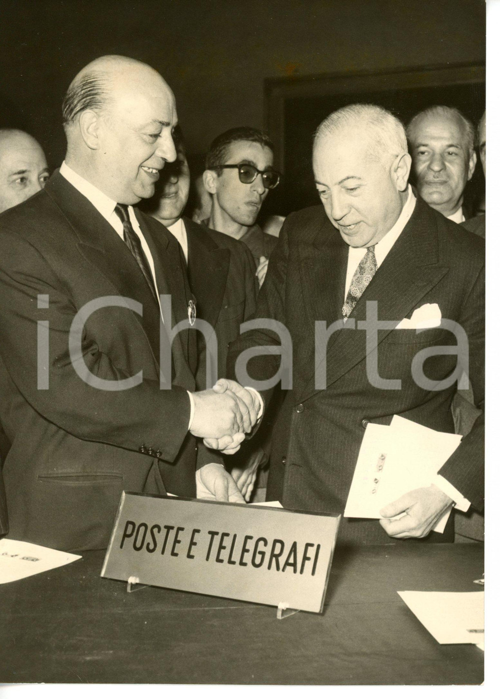 1959 ROMA Cerimonia gemellaggio Roma-Parigi - Giuseppe SPATARO Giuseppe PERETTI