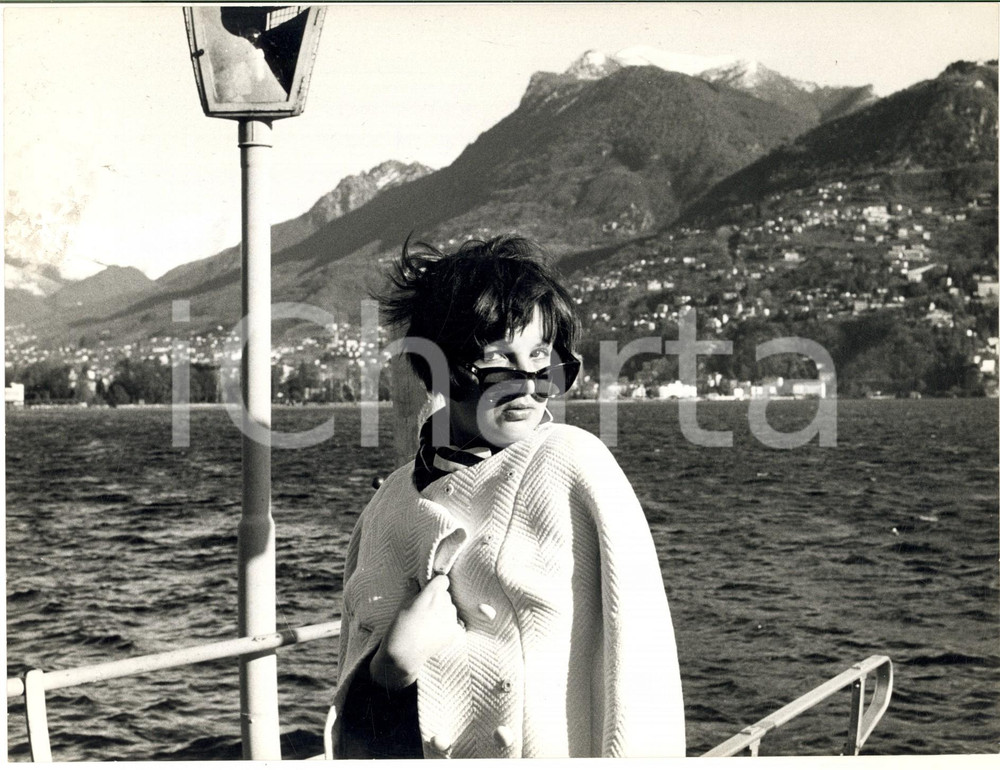 1965 LUGANO Agnes SPAAK alla prima di "Un amore" di Buzzati *Foto 24x18 cm