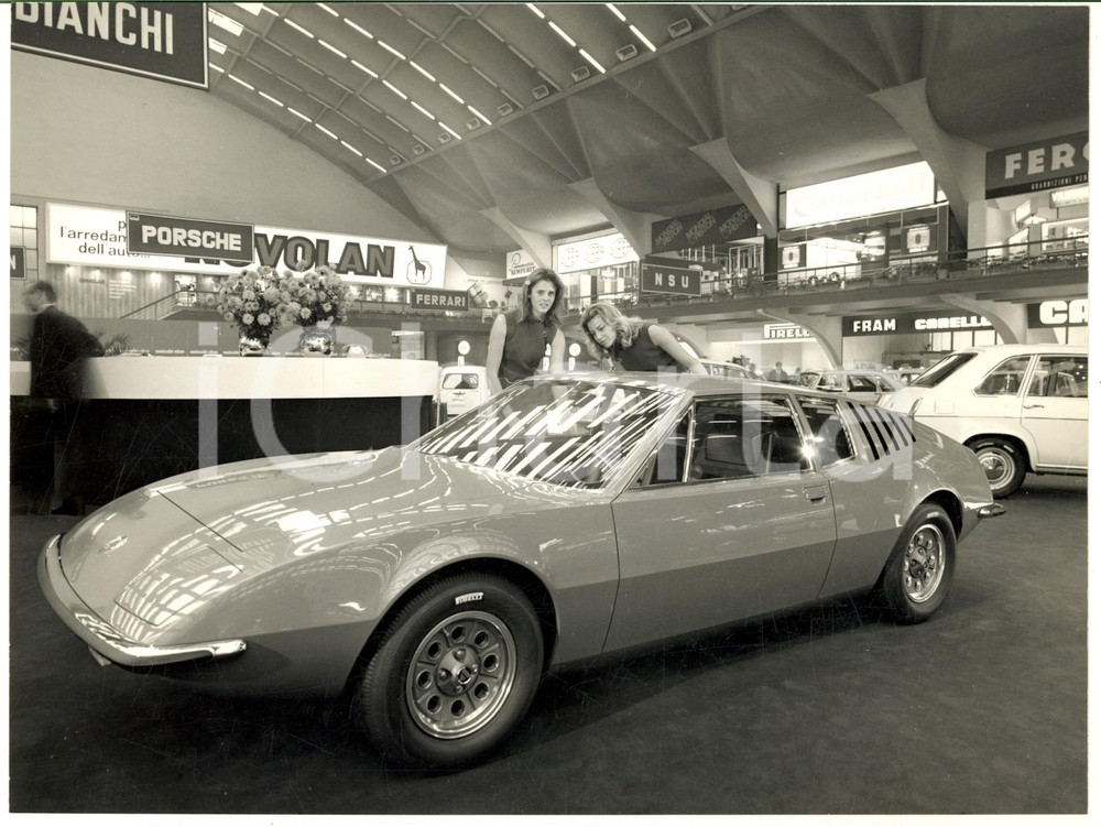 1968 TORINO 50° Salone dell'Auto - Il nuovo coupé AUTOBIANCHI *Foto 24x18 cm