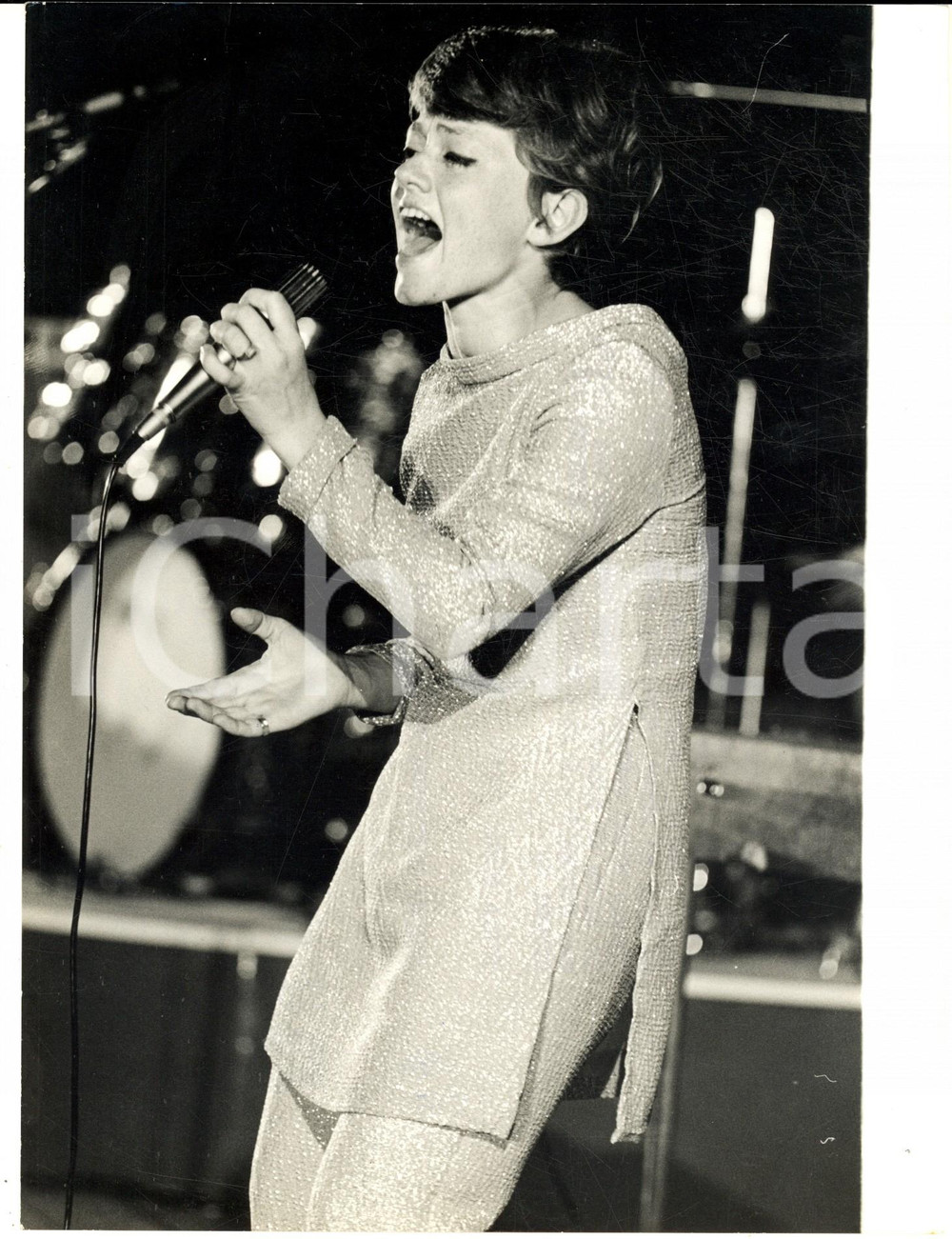 1967 CANTAGIRO Tappa CATANIA-SIRACURA Rita PAVONE sul palco *Foto 18x24