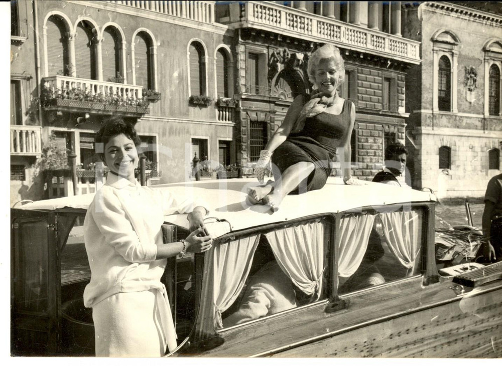 1955 ca VENEZIA MOSTRA DEL CINEMA Mary MARTIN ed Haya HARAREET Foto 18x13