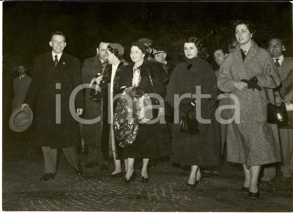 1953 ROMA Arrivo di Fernando Lara BUSTAMANTE ministro COSTA RICA *Foto 18x13