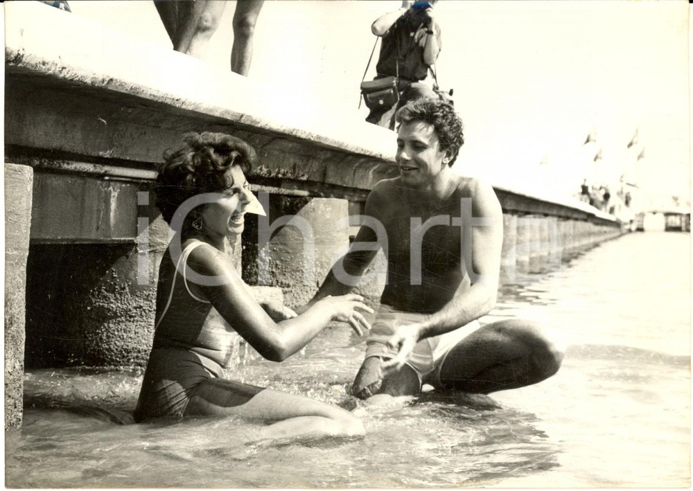 1959 VENEZIA Mostra del Cinema - Annie DEMER con Antonio DE TEFFE' Foto 18x13 cm
