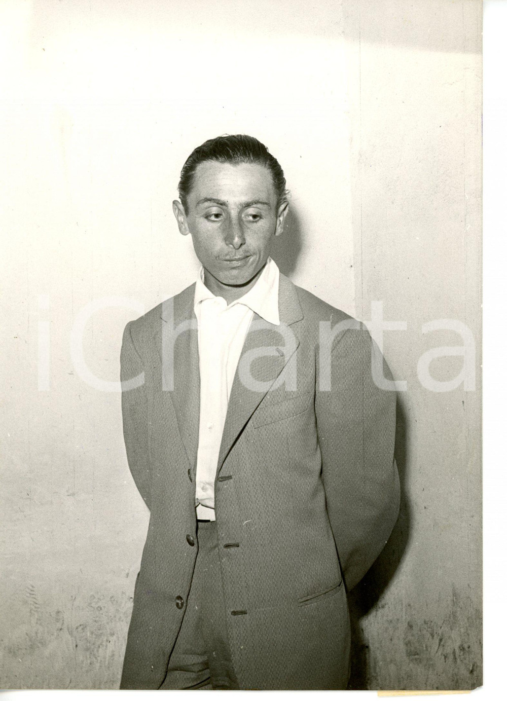 1956 ROMA - CRONACA NERA Assassino del benzinaio di Via Appia *Foto 13x18 cm
