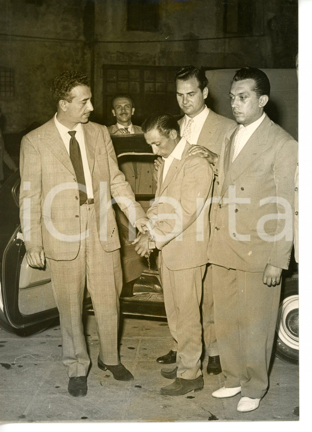 1956 ROMA - CRONACA NERA Arresto assassino del benzinaio di Via Appia *Foto