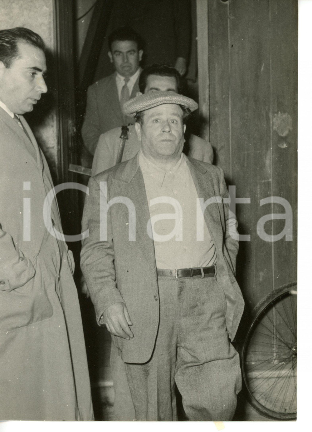 1955 ca PALERMO MAFIA Arrivo di Frank COPPOLA "Frank three fingers" Foto 13x18