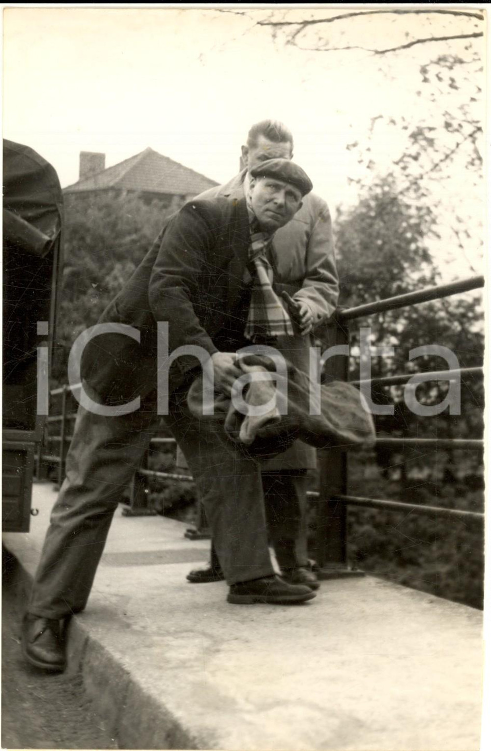 1957 ROUBAIX Jules WARLOP après sa confession du crime *Photo 12x17 cm
