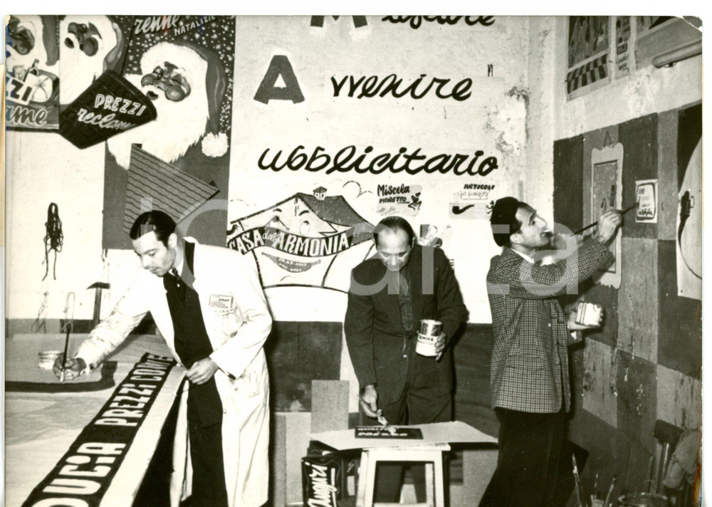 1954 ROMA Sede AMAP - Gabriele SILVANO durante lavori di ristrutturazione *Foto