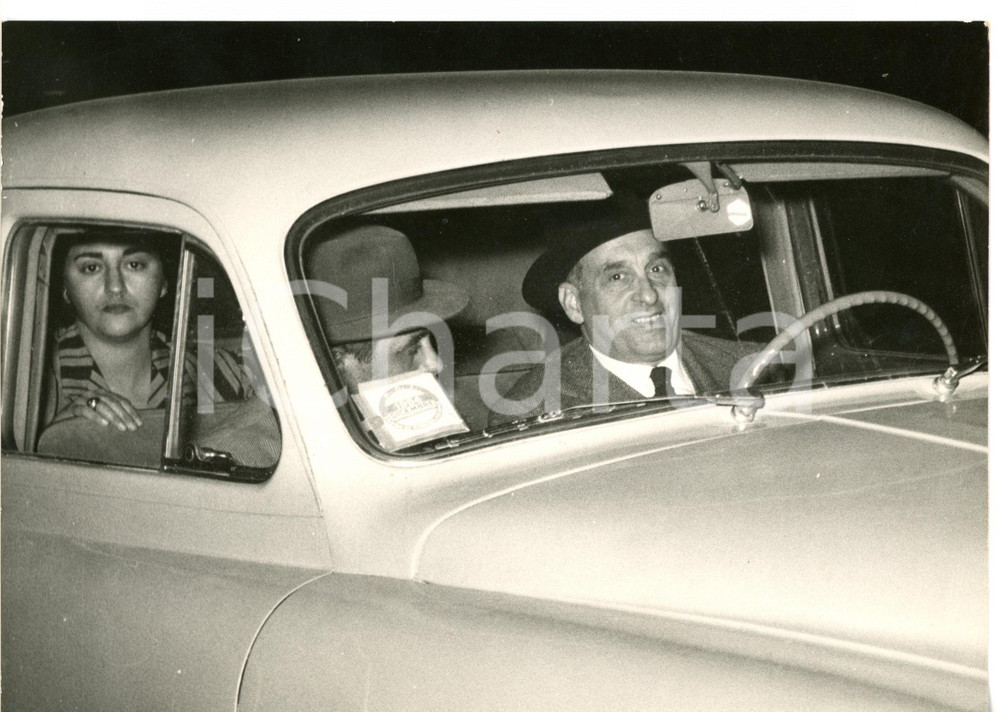 1954 ROMA - CASO MONTESI Il guardiano Anastasio LILLI con l'avvocato ZEGRETTI