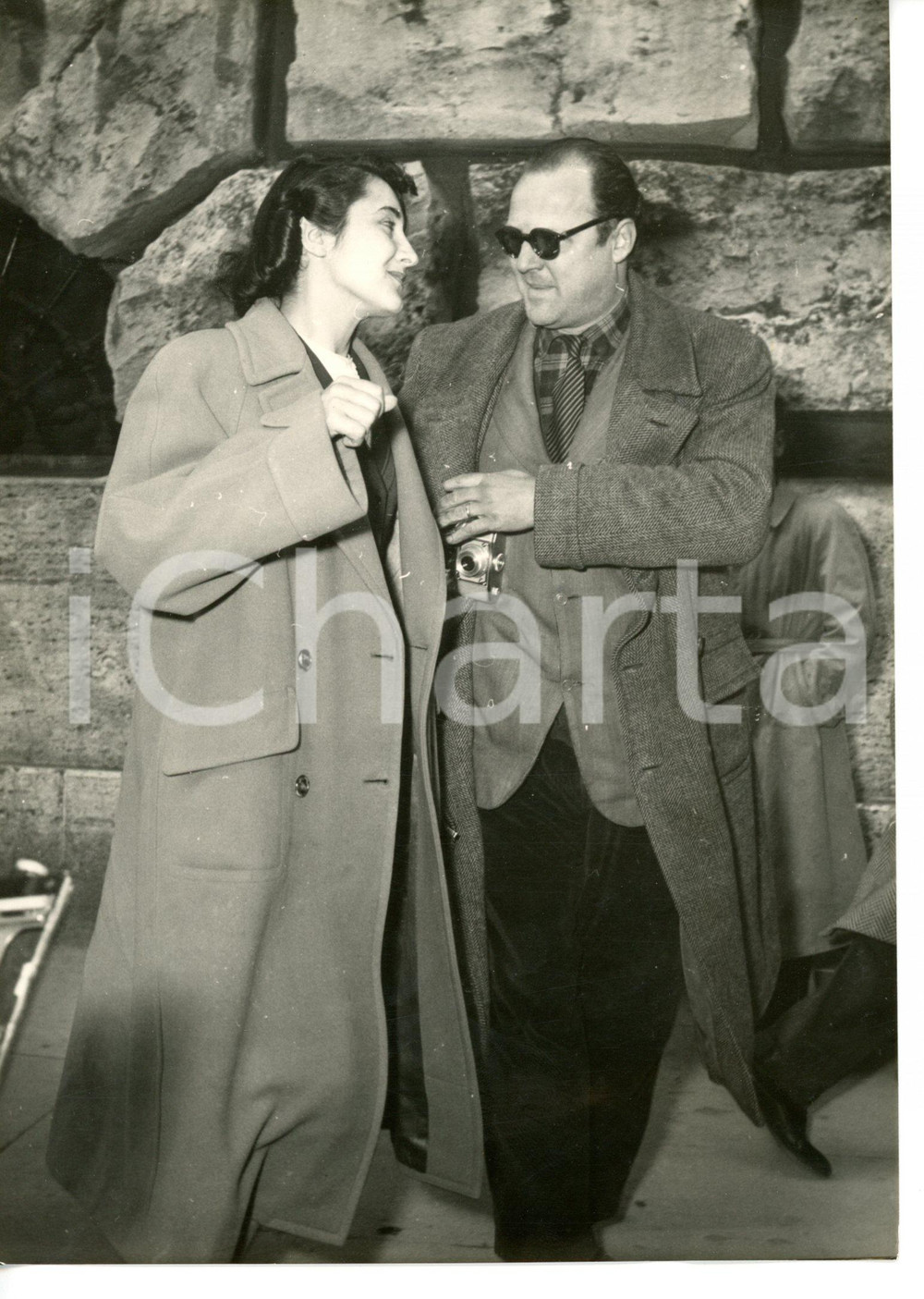 1954 ROMA - CASO MONTESI Anna Maria MONETA CAGLIO all'arrivo in tribunale *Foto