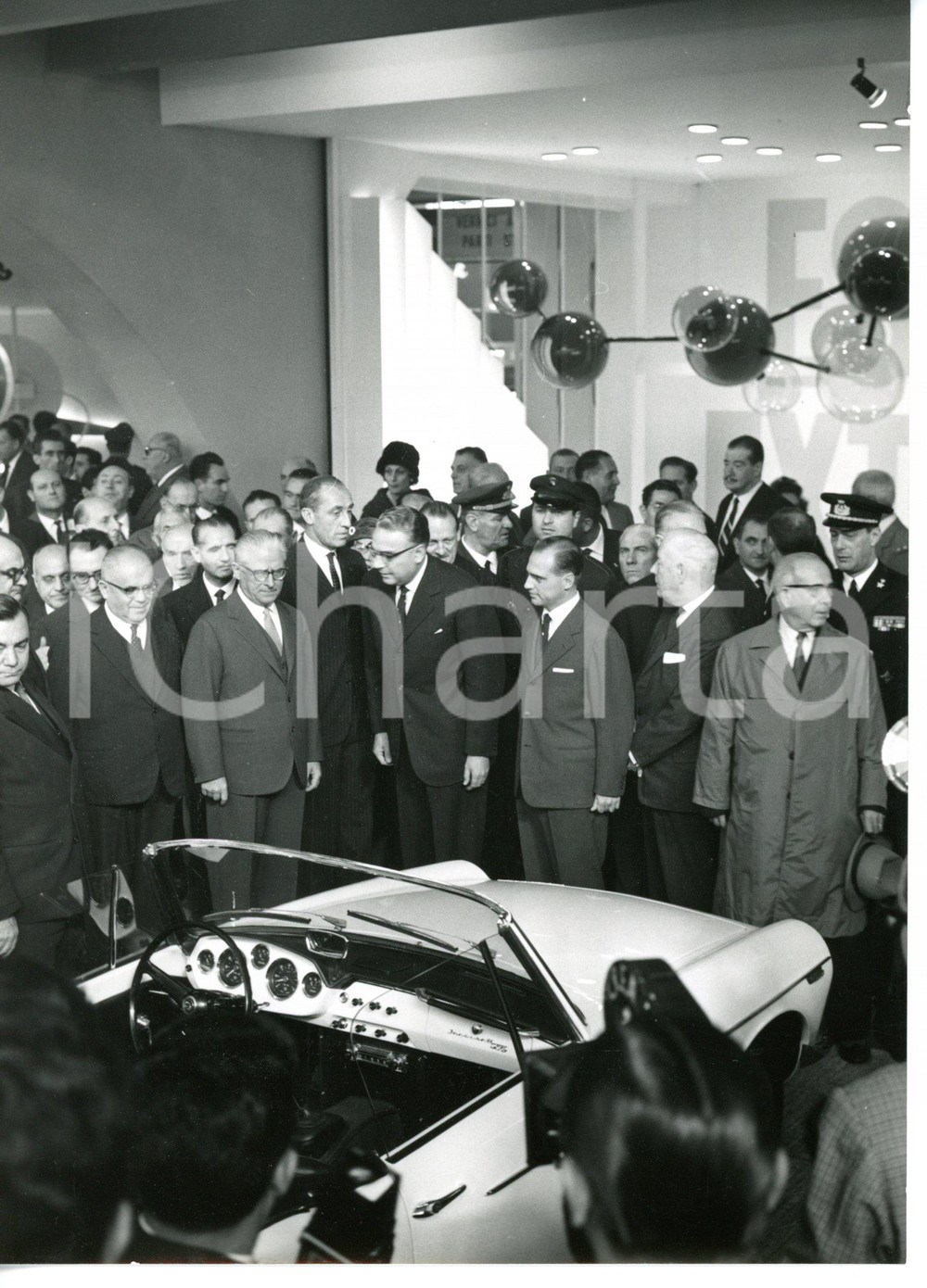 1960 TORINO Salone dell'automobile - Giovanni GRONCHI in visita ufficiale - Foto