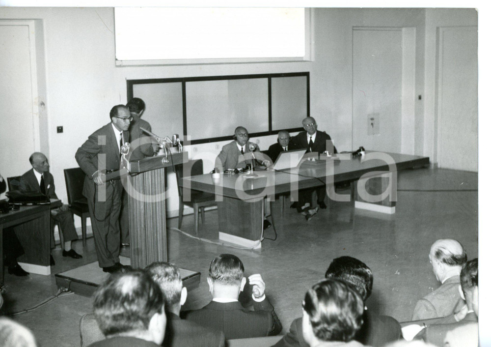 1959 ROMA Istituto Romano di Cultura Medica - Discorso di Jonas SALK *Foto 18x13