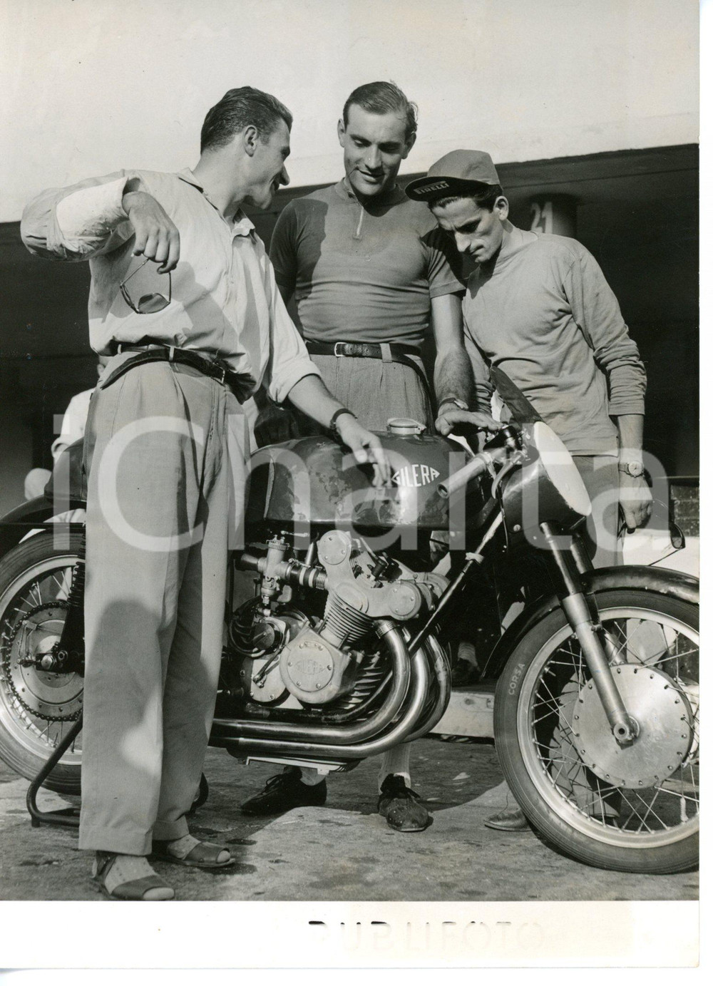 1953 MONZA Prove MOTO G.P. - Giorgio ALBANI - Umberto MASETTI - PIAZZA *Foto