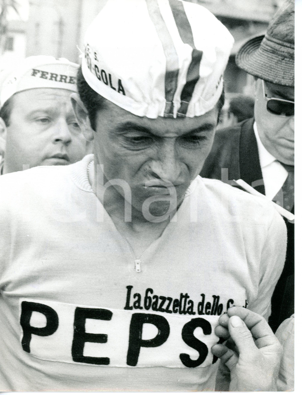 1968 SANREMO GIRO D'ITALIA - CICLISMO Ritratto di Michele DANCELLI *Foto 18x24