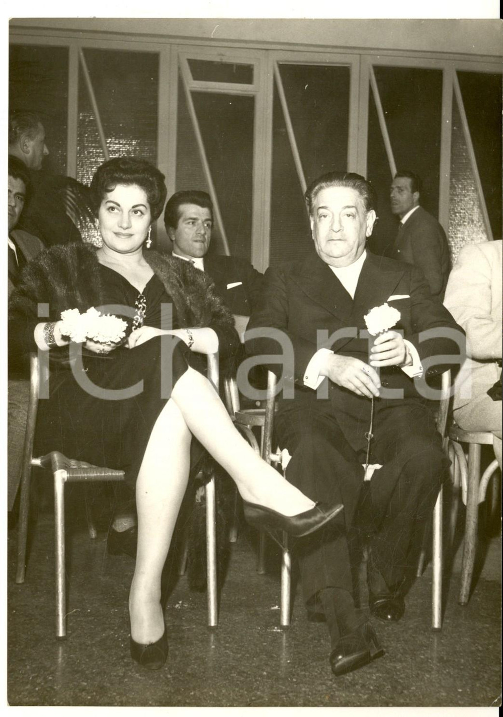 1955 ca GENOVA Tenore Tito SCHIPA con la moglie Diana PRANDI - Foto 13x18 cm