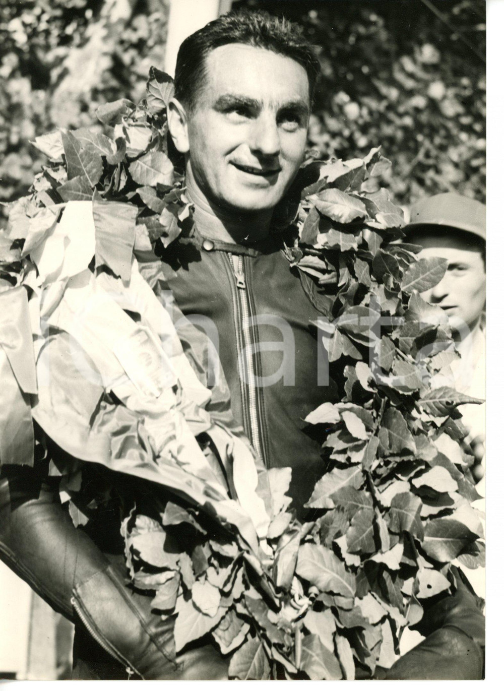 1955 ca CIRCUITO SENIGALLIA Classe 350 - Il vincitore Keith CAMPBELL *Foto 13x18