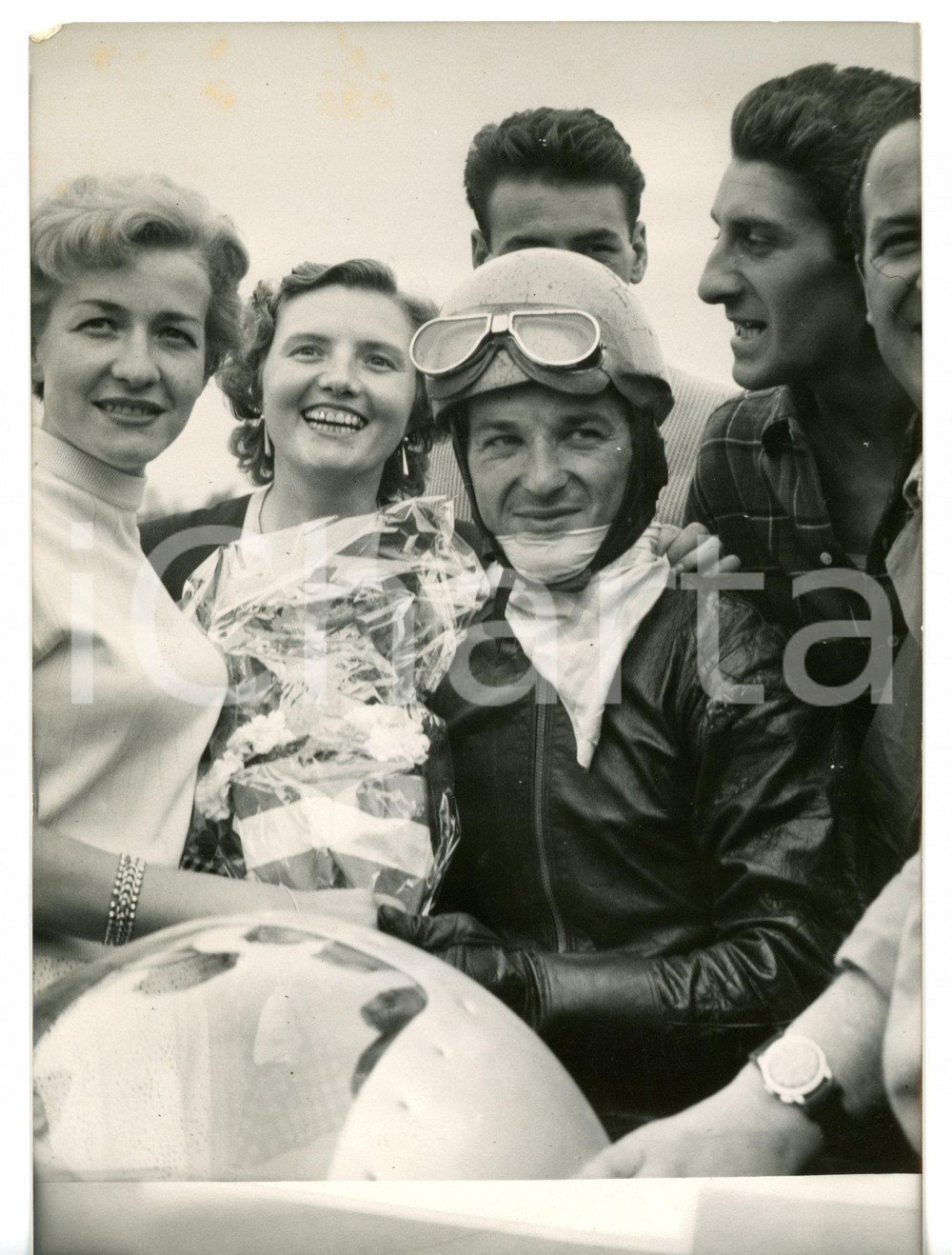 1954 MONZA - GRAN PREMIO DELLE NAZIONI Classe 125 - Il vincitore Guido SALA 