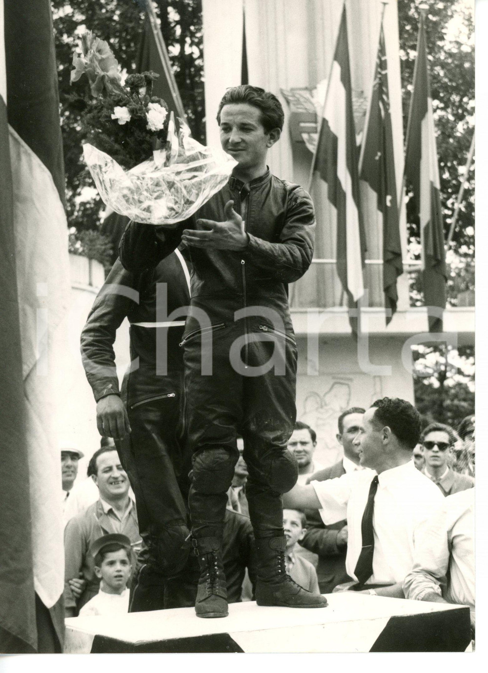 1954 MONZA - GRAN PREMIO DELLE NAZIONI Classe 125 - Vincitore Guido SALA *Foto
