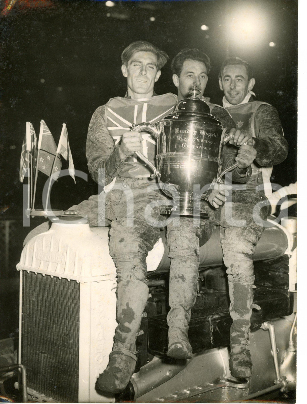 1953 LONDON - WORLD SPEEDWAY Fred WILLIAMS - Split WATERMAN - Geoff MARDON *Foto