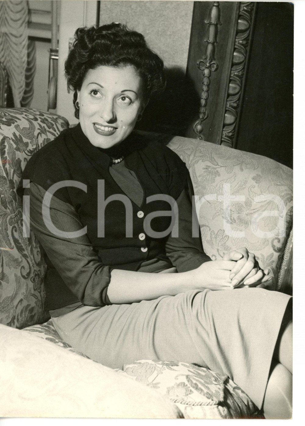 1953 ROMA Ritratto della cantante Tina ALLORI *Fotografia 13x18 cm