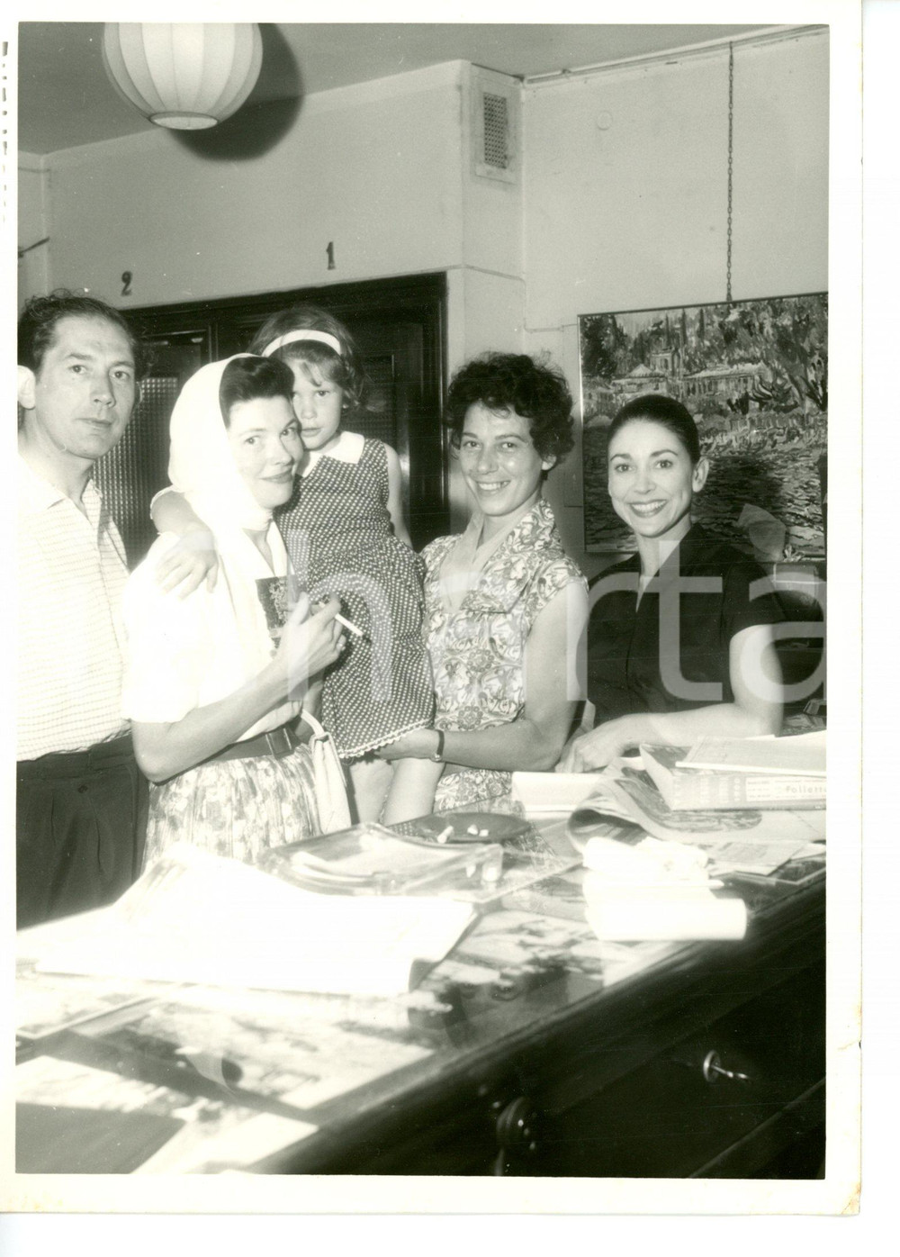 1960 PORTOFINO La ballerina Margot FONTEYN in vacanza con la famiglia *Foto 