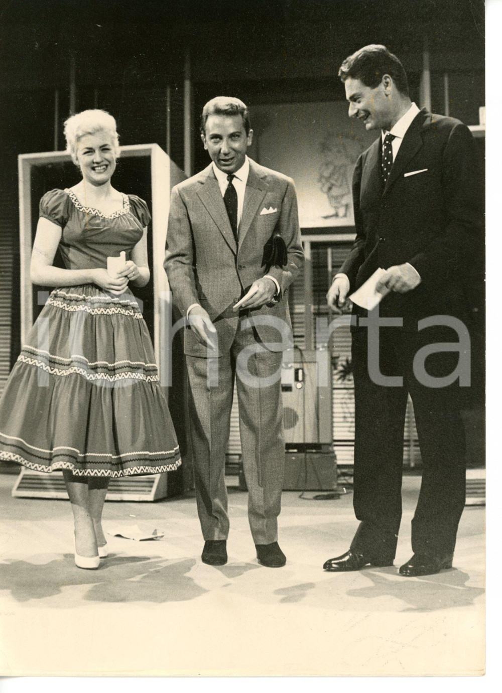 1958 RAI "Lascia o raddoppia?" Mike BONGIORNO - Paola BOLOGNANI - Dante BIANCHI
