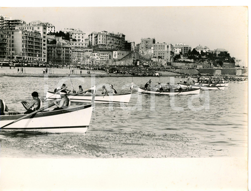 1955 GENOVA Regata Antiche Repubbliche Marinare - Partenza imbarcazioni genovesi