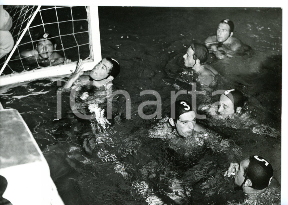 1954 TORINO Campionati Europei Nuoto - ITALIA-INGHILTERRA 4-2 - Squadra italiana