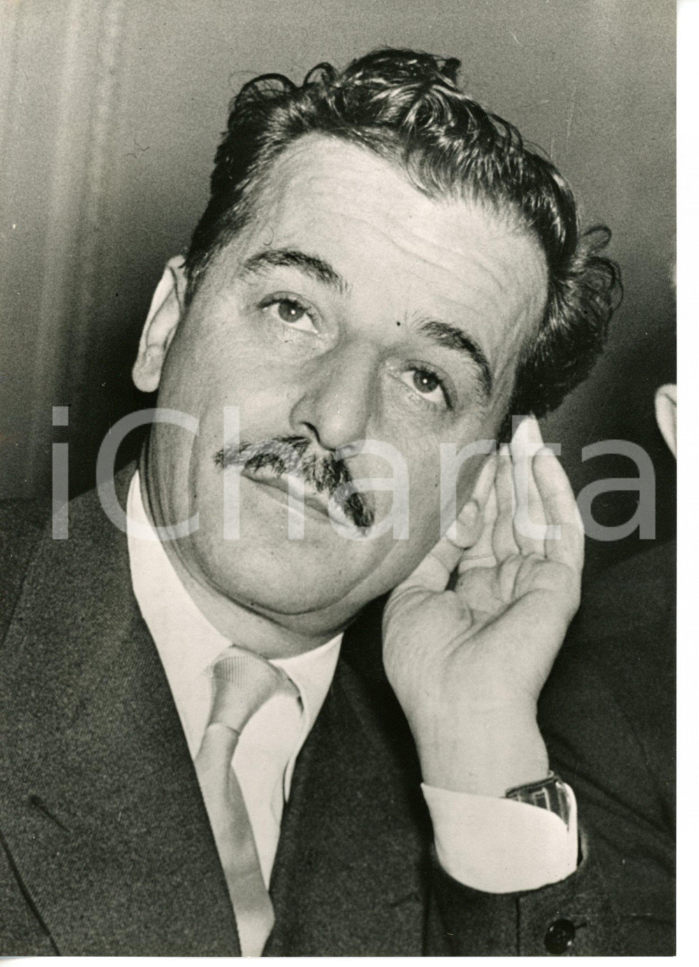 1957 BELGRADO Ritratto Koča POPOVIC ministro JUGOSLAVIA *Foto 13x18 cm