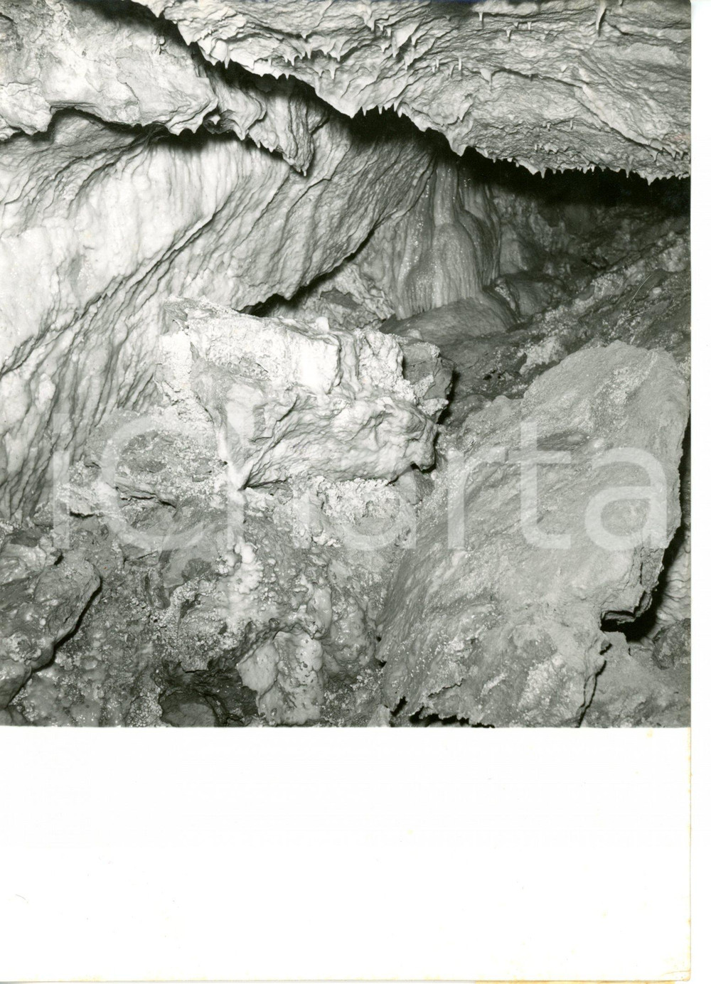 1955 ca PALERMO Duomo di Monreale - Scorcio grotta sotterranea - Foto 13x18 cm