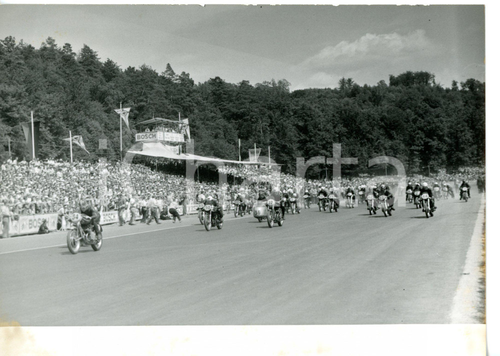 1954 STOCCARDA Gran Premio motociclistico di Germania - Partenza cat. 500 cc 