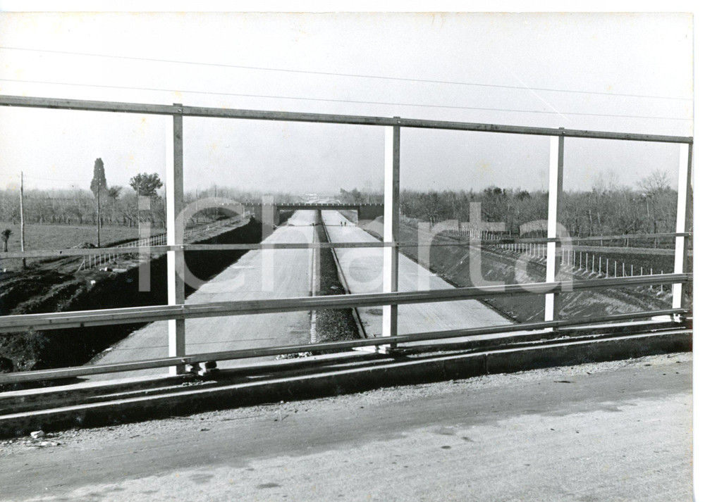 1959 AUTOSTRADA DEL SOLE Tratto CAPUA-CASERTA-NAPOLI chiuso per lavori *Foto