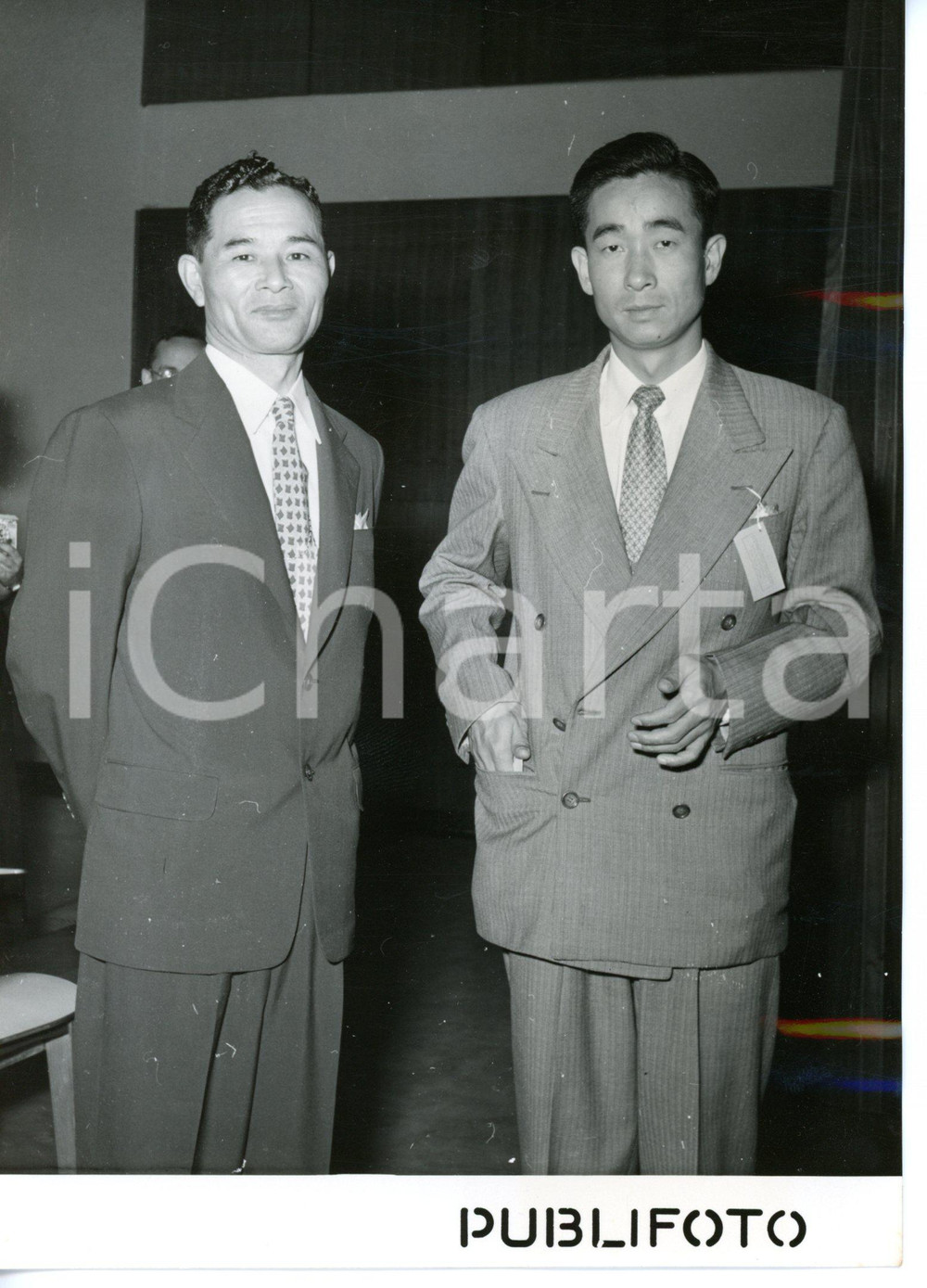 1953 ROMA Conferenza FAO - Vice-ministro coreano Chung JAI-SUL con Kim MYUNG SOO