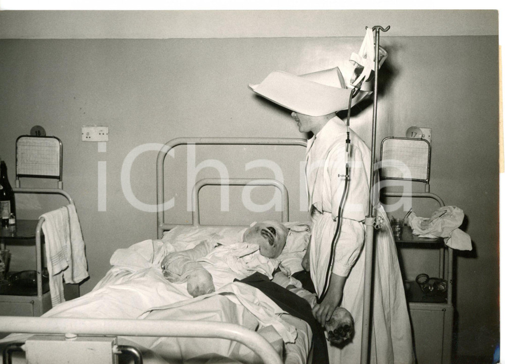 1954 TORINO Incendio baracca via MONESIGLIO - Giovane ustionato in ospedale