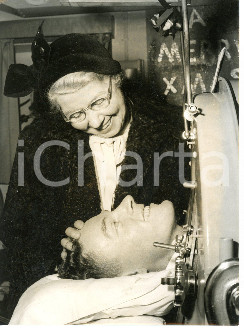 1954 SOUTHAMPTON John TAYLOR stricken with polio *Fotografia 15x20 cm
